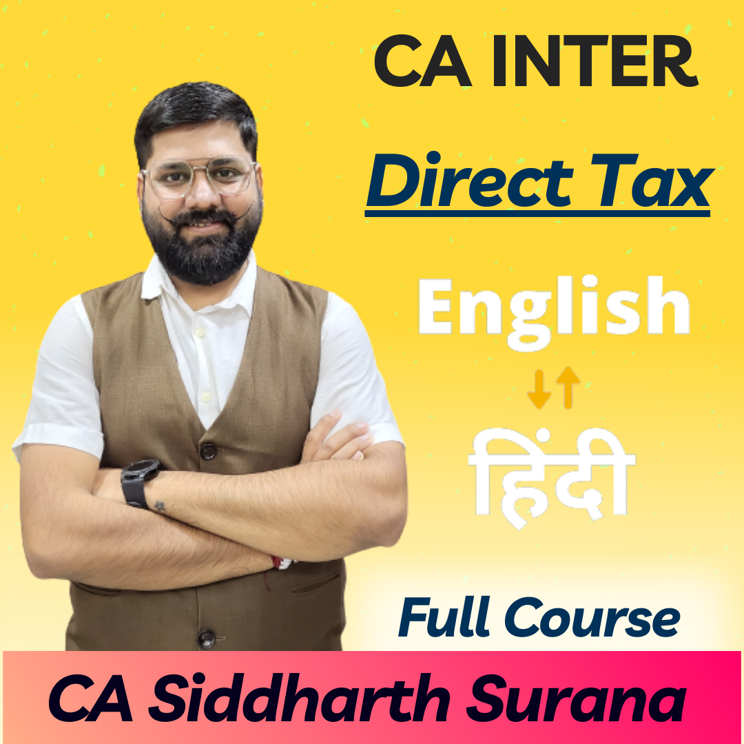 CA INTER Direct Tax English Full Course