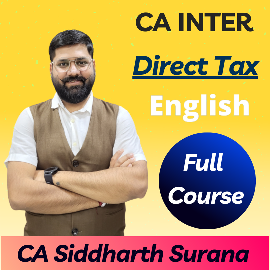 CA INTER Direct Tax Hindi English Full Course